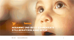 Desktop Screenshot of hebamme-anne-hesse.de