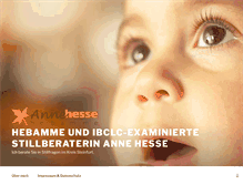 Tablet Screenshot of hebamme-anne-hesse.de